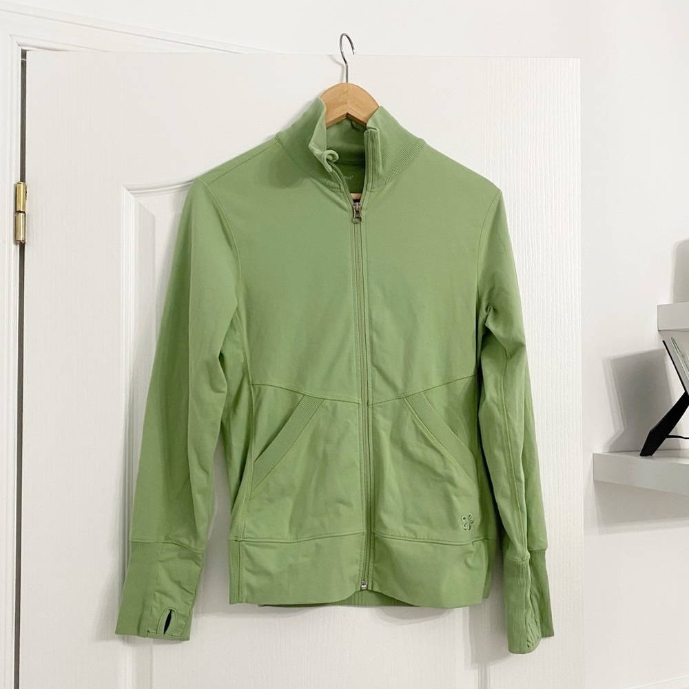 TUFF ATHLETICS | Green zip up sweater